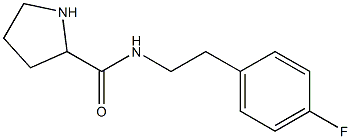 N-[2-(4-fluorophenyl)ethyl]pyrrolidine-2-carboxamide Struktur