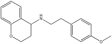 N-[2-(4-methoxyphenyl)ethyl]-3,4-dihydro-2H-1-benzopyran-4-amine Struktur