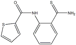 N-[2-(aminocarbonothioyl)phenyl]thiophene-2-carboxamide Struktur