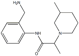 N-[2-(aminomethyl)phenyl]-2-(3-methylpiperidin-1-yl)propanamide Struktur