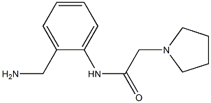 N-[2-(aminomethyl)phenyl]-2-pyrrolidin-1-ylacetamide Struktur