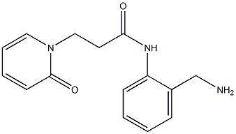 N-[2-(aminomethyl)phenyl]-3-(2-oxopyridin-1(2H)-yl)propanamide Struktur