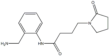 N-[2-(aminomethyl)phenyl]-4-(2-oxopyrrolidin-1-yl)butanamide Struktur