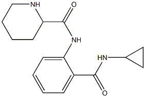 N-[2-(cyclopropylcarbamoyl)phenyl]piperidine-2-carboxamide Struktur