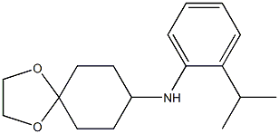 N-[2-(propan-2-yl)phenyl]-1,4-dioxaspiro[4.5]decan-8-amine Struktur