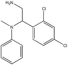 N-[2-amino-1-(2,4-dichlorophenyl)ethyl]-N-methylaniline Struktur