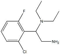 N-[2-amino-1-(2-chloro-6-fluorophenyl)ethyl]-N,N-diethylamine Struktur