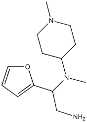 N-[2-amino-1-(2-furyl)ethyl]-N-methyl-N-(1-methylpiperidin-4-yl)amine Struktur