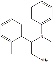 N-[2-amino-1-(2-methylphenyl)ethyl]-N-methyl-N-phenylamine Struktur