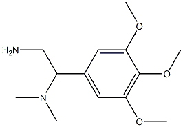 N-[2-amino-1-(3,4,5-trimethoxyphenyl)ethyl]-N,N-dimethylamine Struktur