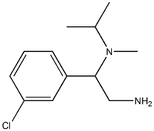 N-[2-amino-1-(3-chlorophenyl)ethyl]-N-isopropyl-N-methylamine Struktur