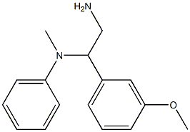 N-[2-amino-1-(3-methoxyphenyl)ethyl]-N-methyl-N-phenylamine Struktur