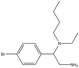 N-[2-amino-1-(4-bromophenyl)ethyl]-N-butyl-N-ethylamine Struktur