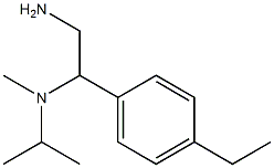 N-[2-amino-1-(4-ethylphenyl)ethyl]-N-isopropyl-N-methylamine Struktur