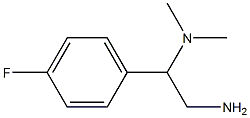 N-[2-amino-1-(4-fluorophenyl)ethyl]-N,N-dimethylamine Struktur