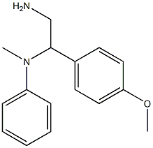 N-[2-amino-1-(4-methoxyphenyl)ethyl]-N-methyl-N-phenylamine Struktur