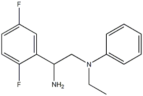 N-[2-amino-2-(2,5-difluorophenyl)ethyl]-N-ethyl-N-phenylamine Struktur