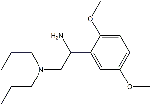 N-[2-amino-2-(2,5-dimethoxyphenyl)ethyl]-N,N-dipropylamine Struktur