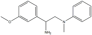 N-[2-amino-2-(3-methoxyphenyl)ethyl]-N-methyl-N-phenylamine Struktur