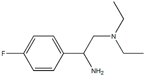 N-[2-amino-2-(4-fluorophenyl)ethyl]-N,N-diethylamine Struktur