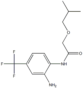 N-[2-amino-4-(trifluoromethyl)phenyl]-2-(2-methylpropoxy)acetamide Struktur