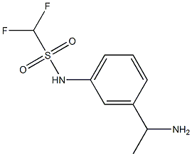 N-[3-(1-aminoethyl)phenyl]difluoromethanesulfonamide Struktur