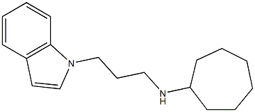 N-[3-(1H-indol-1-yl)propyl]cycloheptanamine Struktur