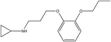 N-[3-(2-propoxyphenoxy)propyl]cyclopropanamine Struktur