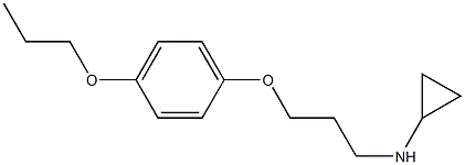 N-[3-(4-propoxyphenoxy)propyl]cyclopropanamine Struktur