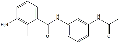 N-[3-(acetylamino)phenyl]-3-amino-2-methylbenzamide Struktur