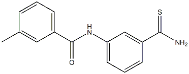 N-[3-(aminocarbonothioyl)phenyl]-3-methylbenzamide Struktur