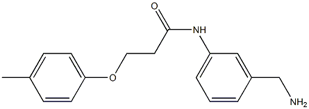 N-[3-(aminomethyl)phenyl]-3-(4-methylphenoxy)propanamide Struktur