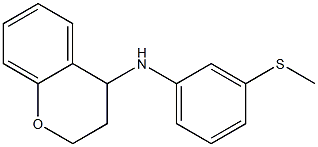 N-[3-(methylsulfanyl)phenyl]-3,4-dihydro-2H-1-benzopyran-4-amine Struktur