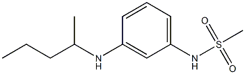 N-[3-(pentan-2-ylamino)phenyl]methanesulfonamide Struktur