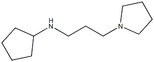 N-[3-(pyrrolidin-1-yl)propyl]cyclopentanamine Struktur