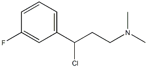 N-[3-chloro-3-(3-fluorophenyl)propyl]-N,N-dimethylamine Struktur