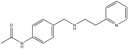 N-[4-({[2-(pyridin-2-yl)ethyl]amino}methyl)phenyl]acetamide Struktur