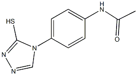 N-[4-(3-sulfanyl-4H-1,2,4-triazol-4-yl)phenyl]acetamide Struktur