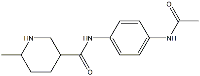 N-[4-(acetylamino)phenyl]-6-methylpiperidine-3-carboxamide Struktur