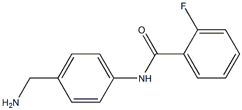 N-[4-(aminomethyl)phenyl]-2-fluorobenzamide Struktur