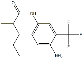 N-[4-amino-3-(trifluoromethyl)phenyl]-2-methylpentanamide Struktur