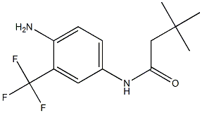 N-[4-amino-3-(trifluoromethyl)phenyl]-3,3-dimethylbutanamide Struktur