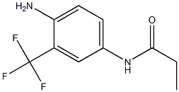 N-[4-amino-3-(trifluoromethyl)phenyl]propanamide Struktur