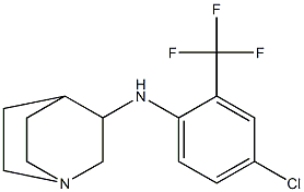 N-[4-chloro-2-(trifluoromethyl)phenyl]-1-azabicyclo[2.2.2]octan-3-amine Struktur