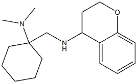 N-{[1-(dimethylamino)cyclohexyl]methyl}-3,4-dihydro-2H-1-benzopyran-4-amine Struktur