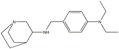 N-{[4-(diethylamino)phenyl]methyl}-1-azabicyclo[2.2.2]octan-3-amine Struktur