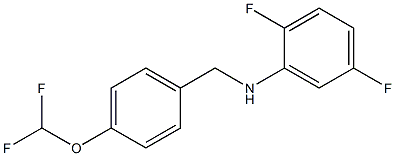 N-{[4-(difluoromethoxy)phenyl]methyl}-2,5-difluoroaniline Struktur