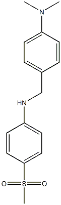 N-{[4-(dimethylamino)phenyl]methyl}-4-methanesulfonylaniline Struktur