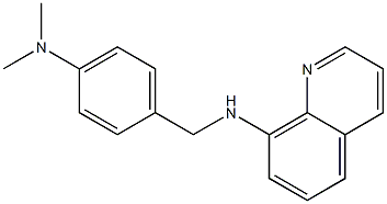 N-{[4-(dimethylamino)phenyl]methyl}quinolin-8-amine Struktur