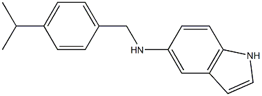 N-{[4-(propan-2-yl)phenyl]methyl}-1H-indol-5-amine Struktur